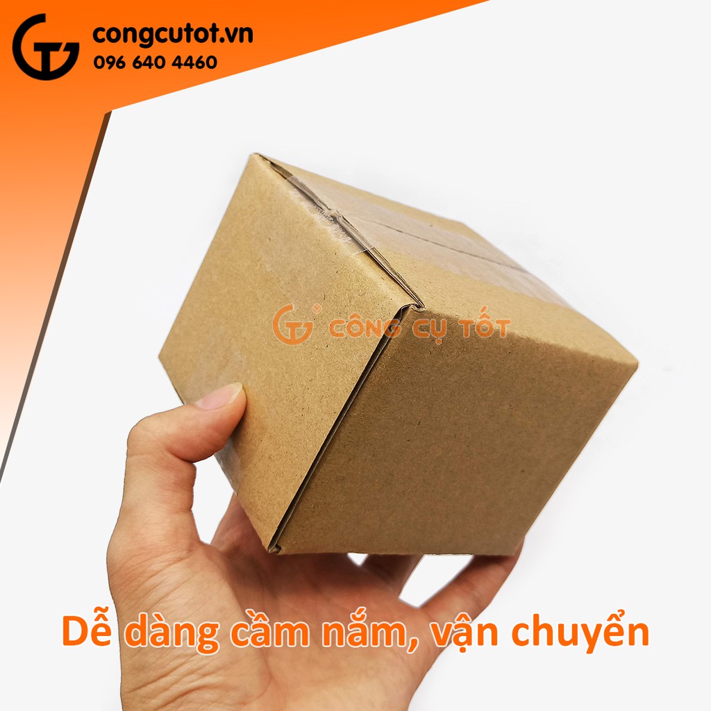 Combo 20 hộp bìa carton đóng hàng, bìa trơn, dày cứng cáp 10x10x8cm