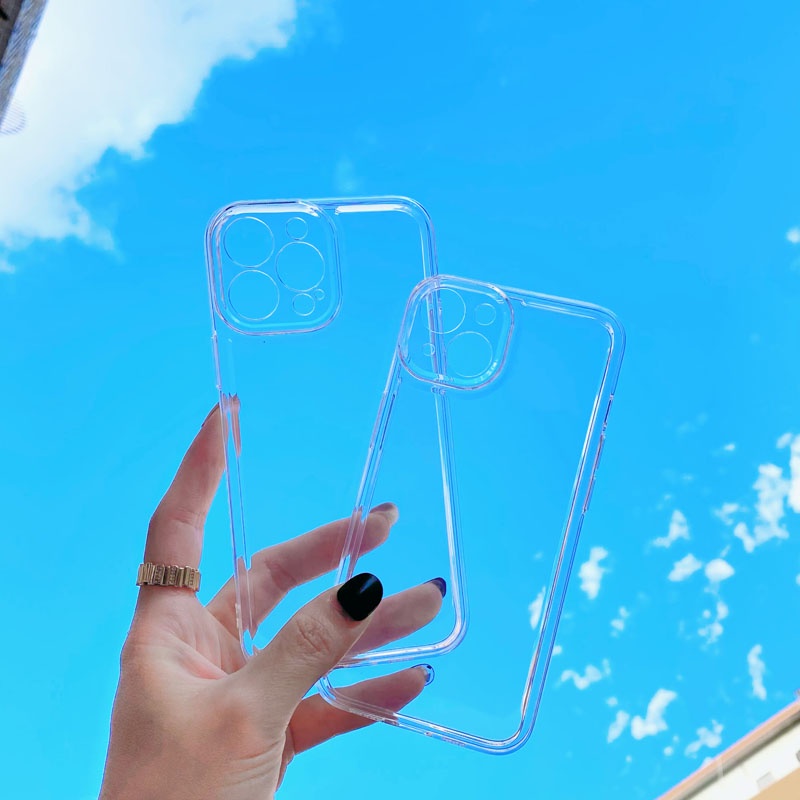 Ốp Điện Thoại Trong Suốt Dày Dặn Chống Sốc Chống Rơi 5 Gen Cho iPhone 13 12 11 Pro MAX XS MAX XR X 7+ 8 Plus