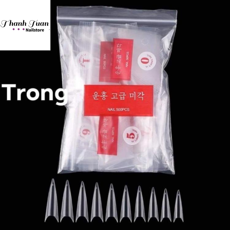 Móng hàn dài nhọn đủ size (10 túi/1set) - phụ kiện làm nail  - Phụ kiện đồ nail
