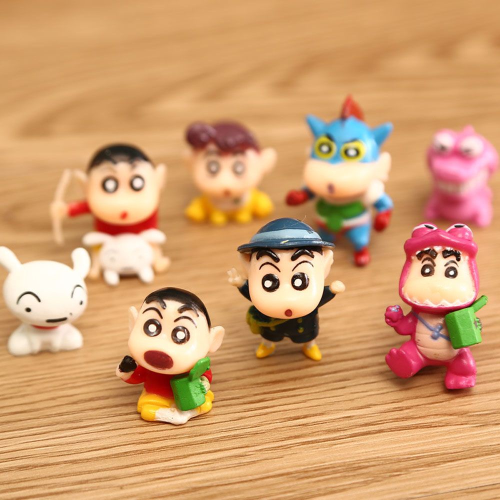 Set 8 mô hình nhân vật cậu bé bút chì Shinchan đáng yêu