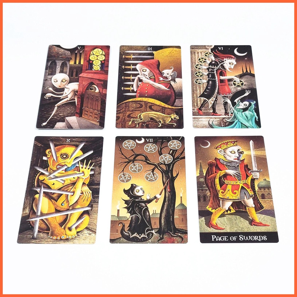 Bộ Bài Tarot Tiếng Anh Oracle Kèm Túi Kích Thước Bỏ Túi Dành Cho Các Bữa Tiệc
