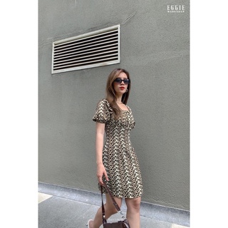đầm họa tiết beo