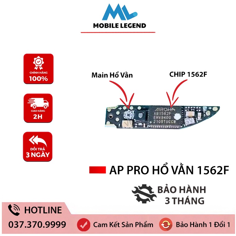 Tai Nghe Không Dây AP Pro Hổ Vằn, Chip 1562F ANC Chống Ồn, Vi Trình 3E/4A (Định vị, Đổi Tên)