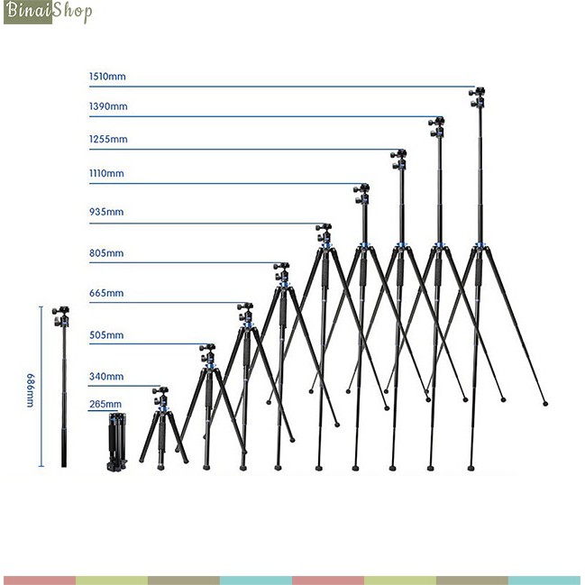 Chân đế tripod cho máy ảnh chất lượng cao Benro IS05