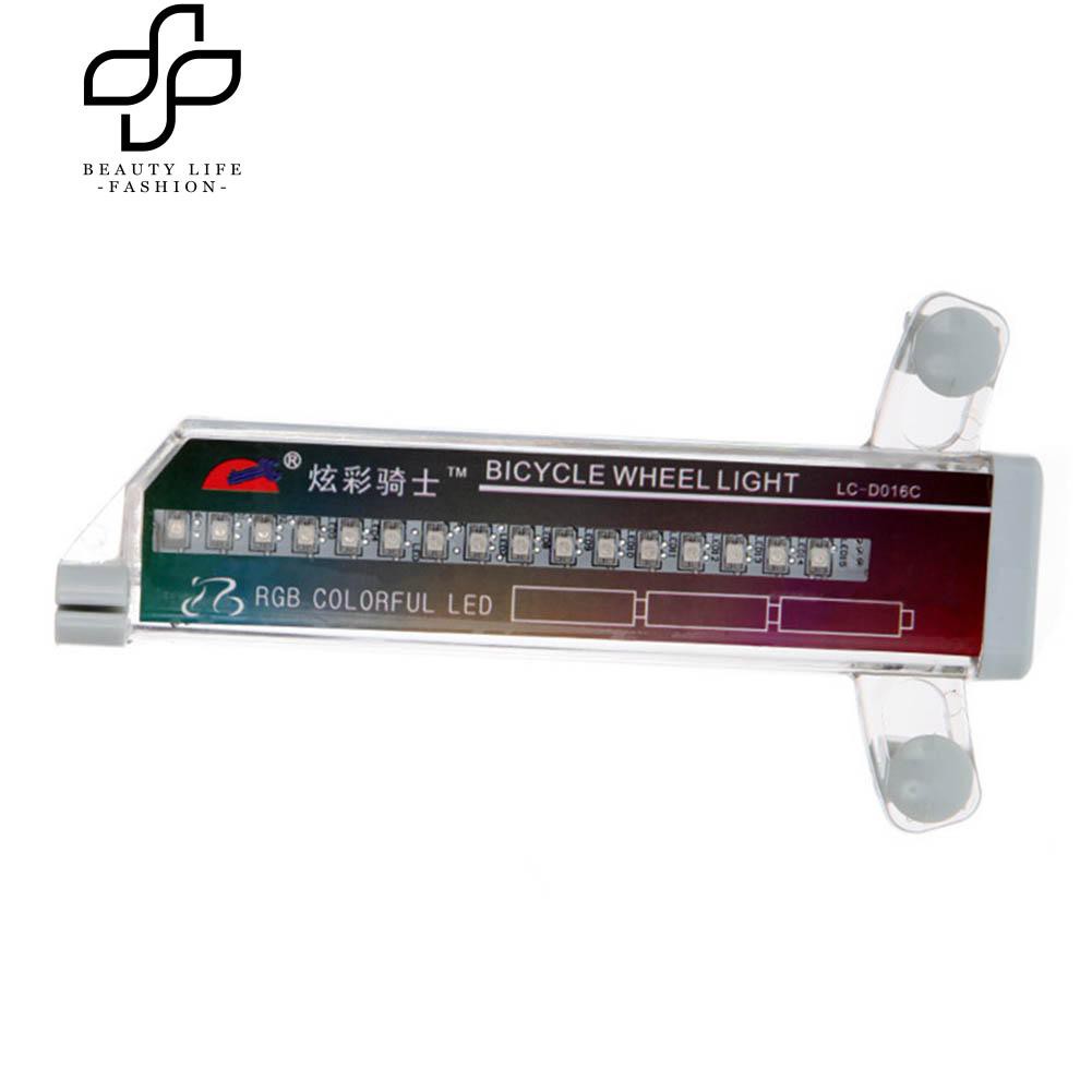 Đèn LED nhiều màu chống nước gắn căm xe đạp