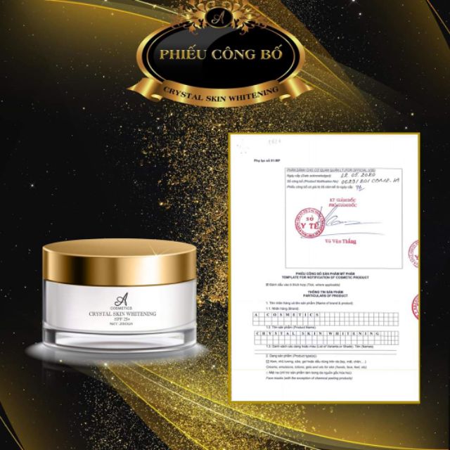 Ủ Trắng Pha Lê Tinh Thể Nước ⚡️Chính hãng 100%⚡️Trắng Sau 1 Lần Sử Dụng ⚡️Acosmetic ⭐ 300gram | BigBuy360 - bigbuy360.vn