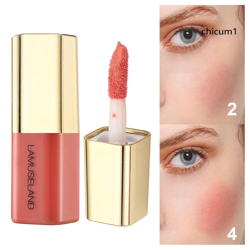 Phấn Má Hồng Dạng Lỏng Tạo Khối Lâu Trôi Chống Nhòe Làm Sáng Da