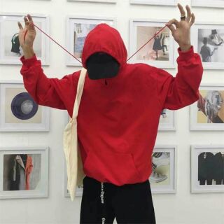 Hoddie nỉ chui đầu đỏ lửa siêu hot
