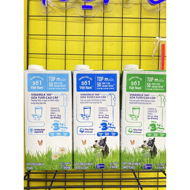 Sữa tươi tiệt trùng Vinamilk 100% hộp 1 lít | WebRaoVat - webraovat.net.vn