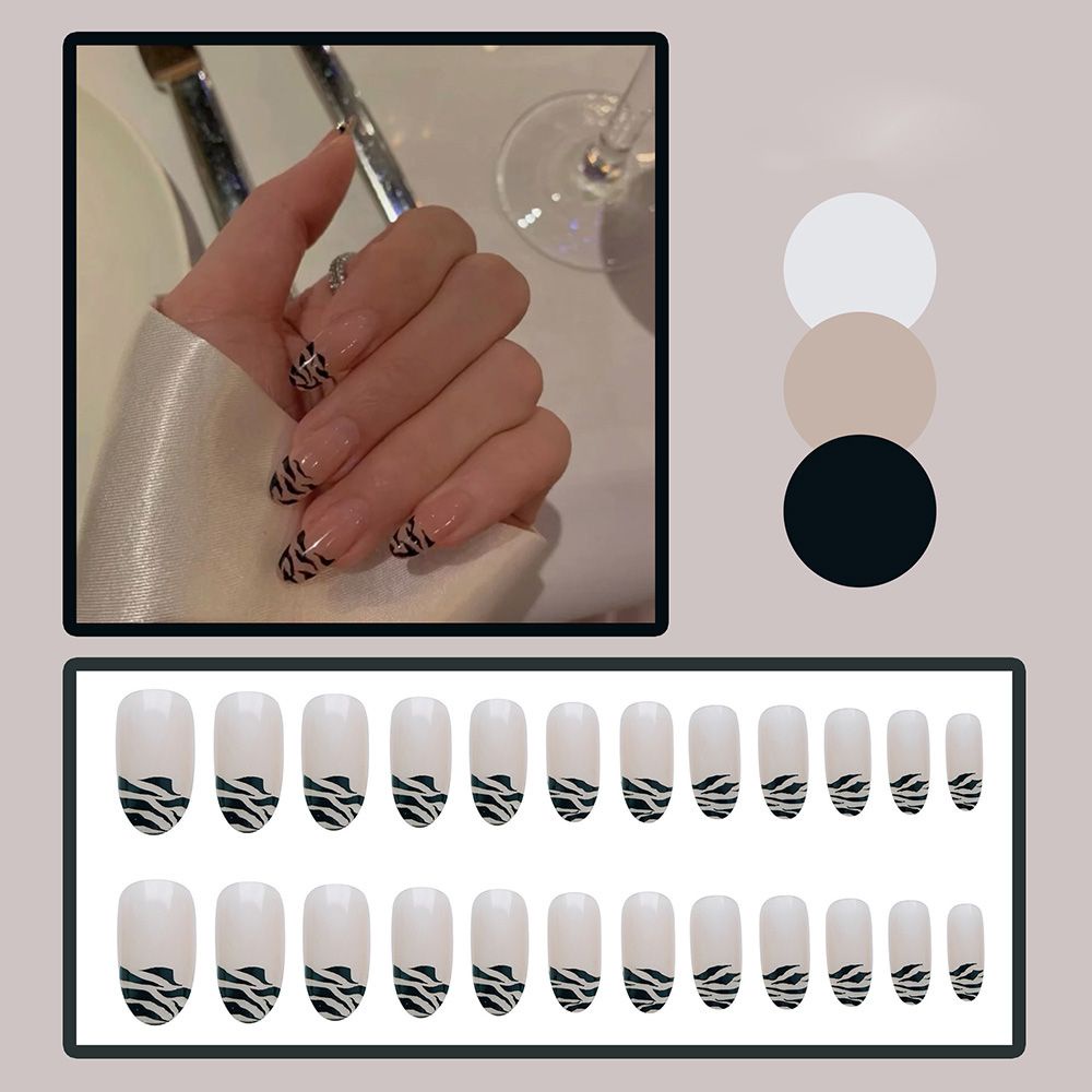 [Hàng mới về] Hộp 24 móng tay giả trang trí nghệ thuật thời trang cho nữ