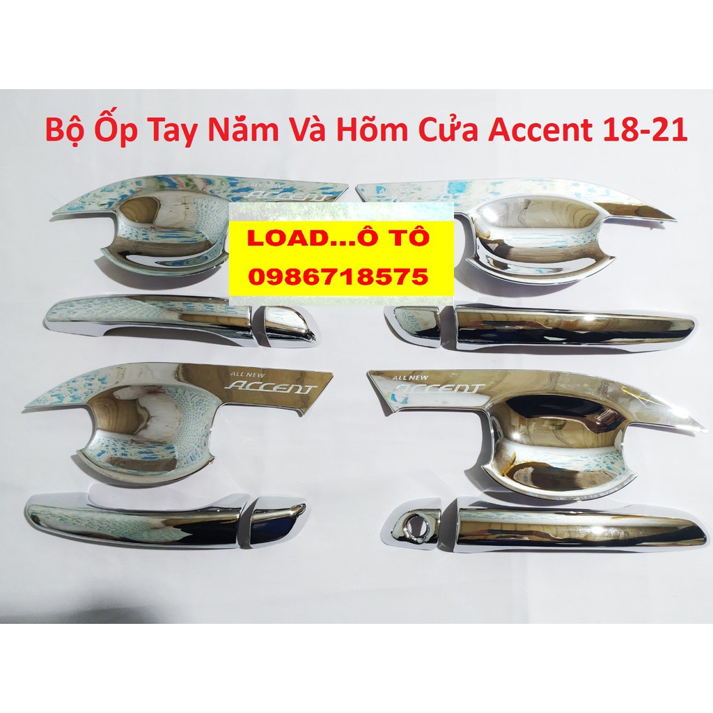 Ốp Tay Nắm, Hõm Cửa Accent 2018-2019 - 2020, Ốp tay hõm cửa Accent 2019 -2020 Load ô tô