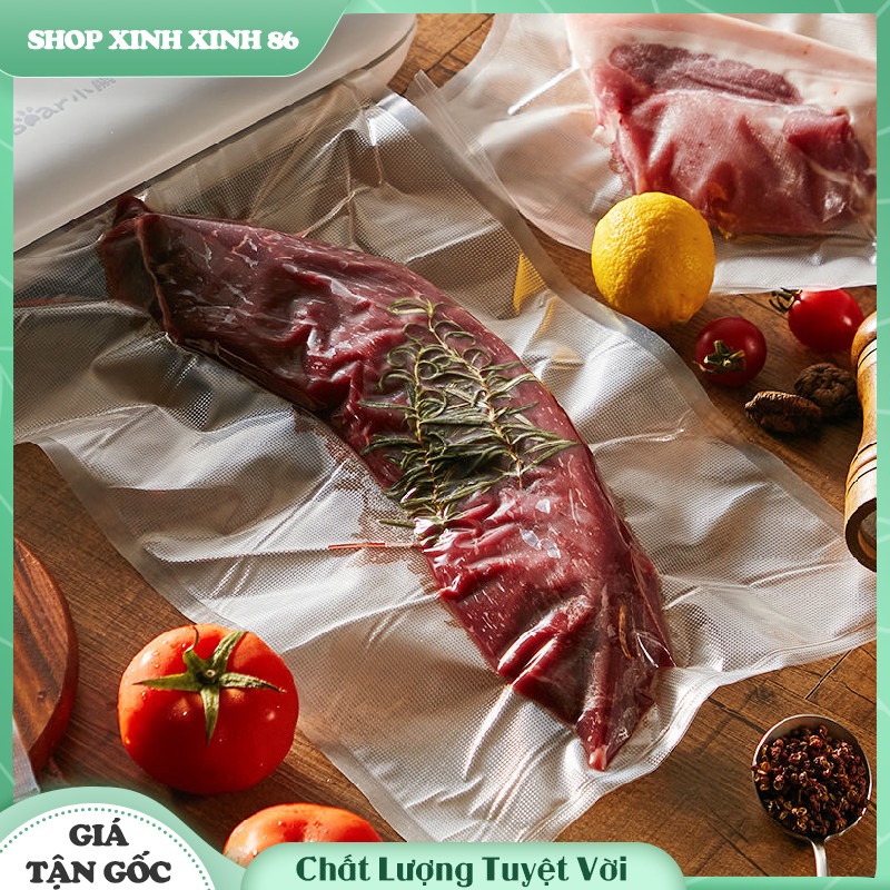 Túi Hút Chân Không Thực Phẩm 1 Mặt Nhám Dạng Cuộn - Cuộn Túi Hút Chân Không