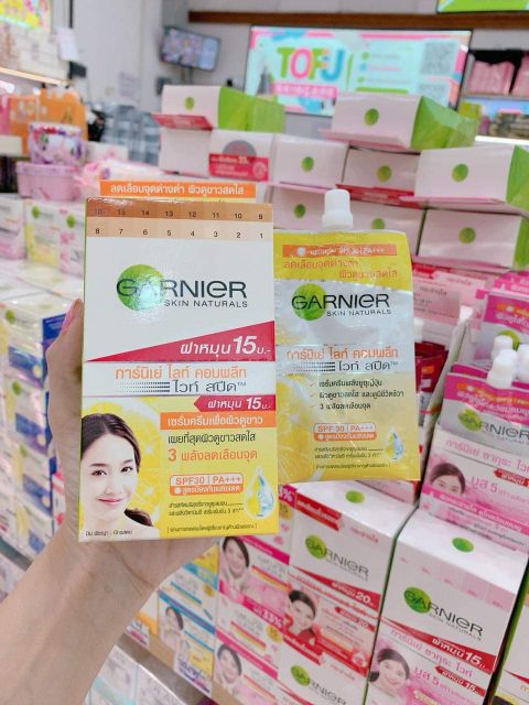 (BỘ 6 GÓI) Kem làm trắng da GARNIER Thái Lan 7ml