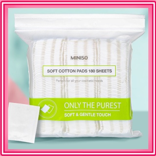 Bông Tẩy Trang Miniso 180 Miếng 2 Lớp Dập Viền Chắc Chắn