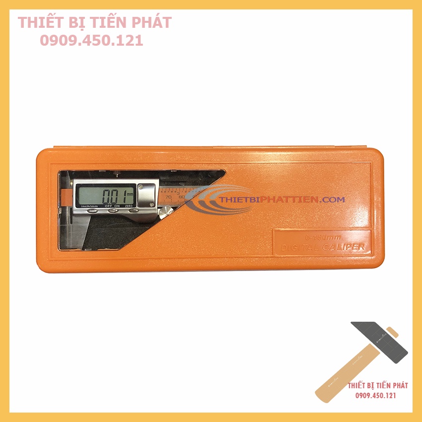 Thước Kẹp Điện Tử 150mm Kapusi Đo Hệ Inch/mm Thép Crv Cao Cấp