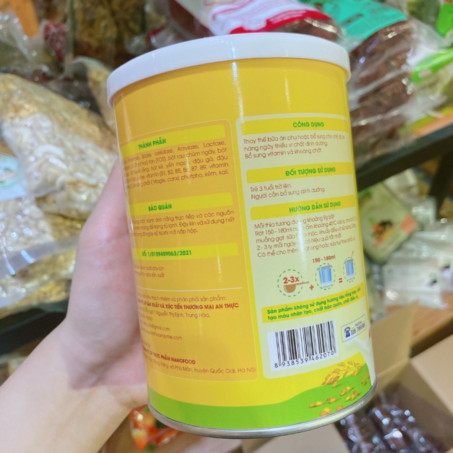 Sữa dinh dưỡng thảo mộc ENZYME bột 400gr Tăng sức đề kháng Bổ sung vitamin Tăng cường tiêu hóa hấp thu