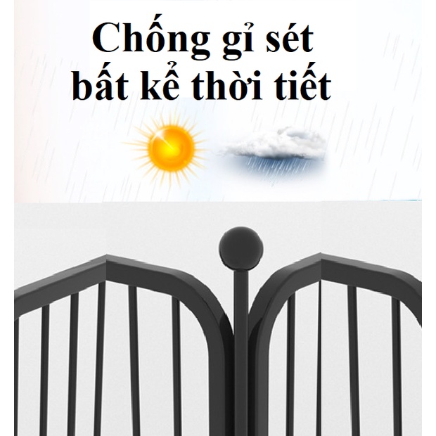 Quây sắt xịn 6 tấm (2 size) quây hạng nặng cũi cho chó lớn