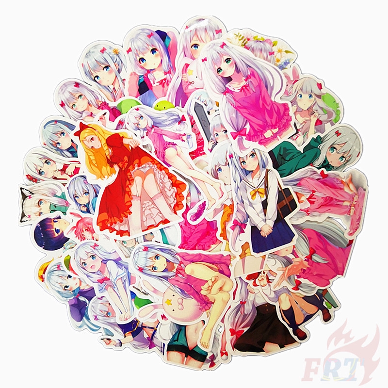 ❉ EroManga Sensei - Series 01 Anime Izumi Sagiri Stickers ❉ 35Pcs/Set DIY Fashion Mixed Luggage Laptop Skateboard Decals Doodle Stickers
