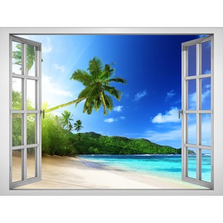 Tranh dán tường Cửa Sổ 3D Cảnh Đẹp Thiên Nhiên CTN-0005