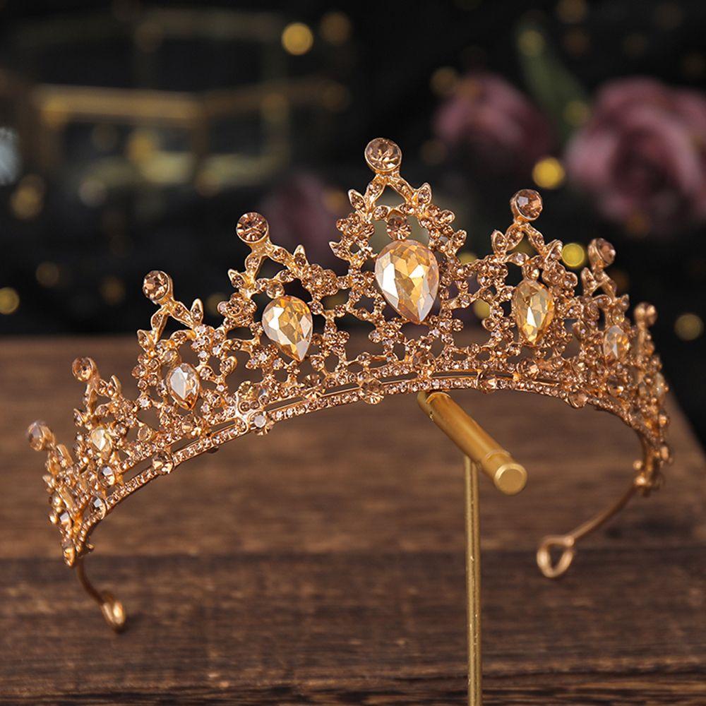 Cài Tóc Hình Vương Miện Cho Nữ|Băng Đô Cài Tóc Phong Cách Baroque