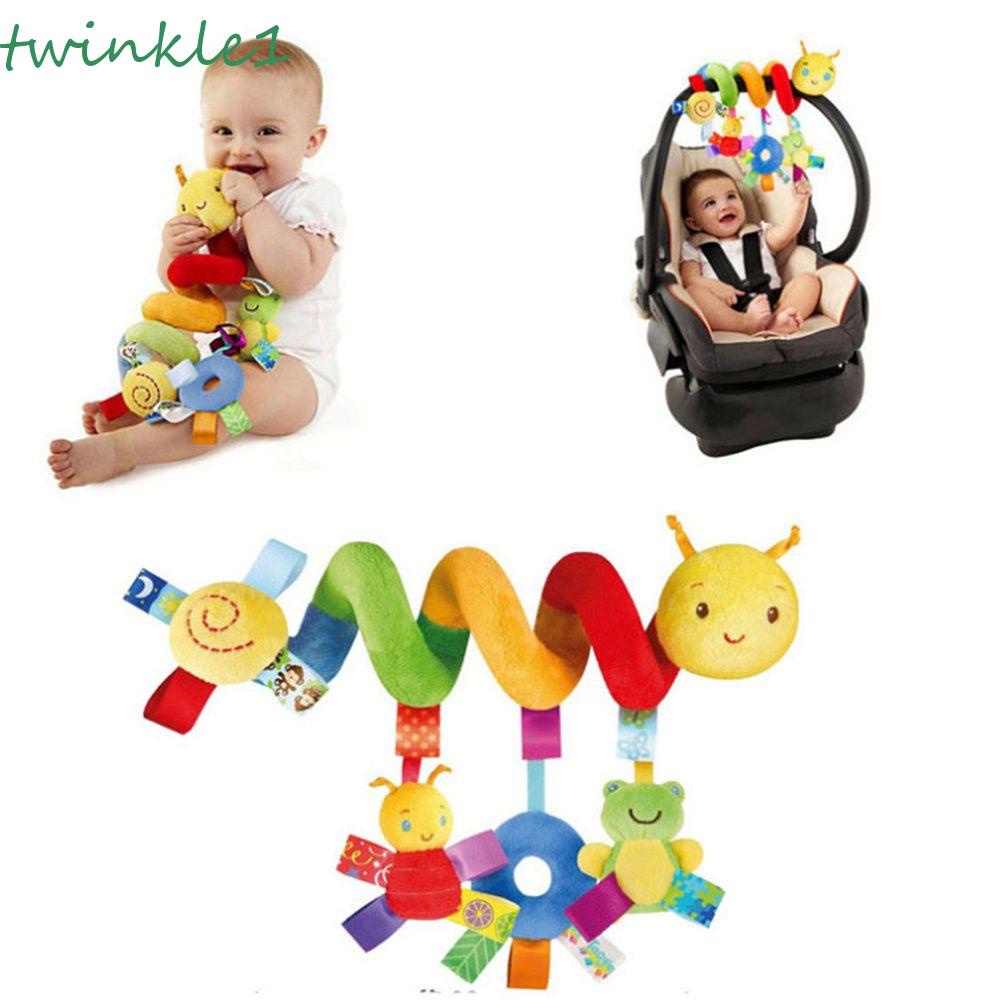 Đồ Chơi Thú Nhồi Bông Hình Sâu Bướm Hoạt Hình Lấp Lánh Gắn Giường Ngủ Em Bé Sơ Sinh