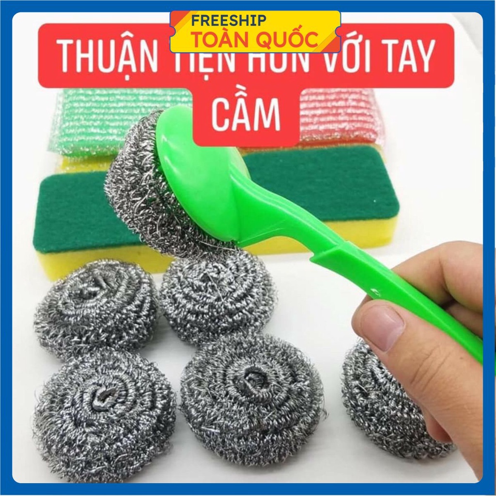 PVN17986 Set 12 Chi Tiết Cọ Rửa Xoong Nồi T2 .