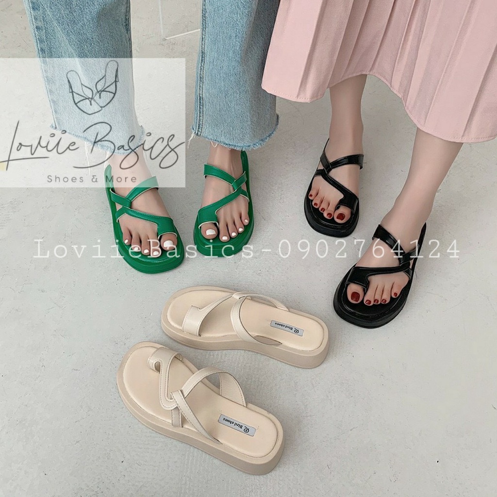 DÉP XUỒNG LOVIIE BASICS - DÉP THỜI TRANG NỮ PHONG CÁCH QUAI CHÉO 1 BÊN ĐẾ BẰNG NỮ TÍNH - D220349