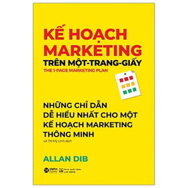 Sách - Kế Hoạch Marketing Trên Một Trang Giấy 159k (Tái Bản 2021)