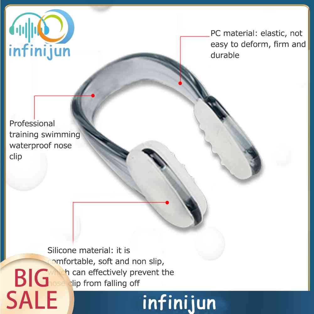 Kẹp Mũi Bằng Silicon Mềm Thoải Mái Tiện Dụng Khi Đi Bơi / Lướt Sóng