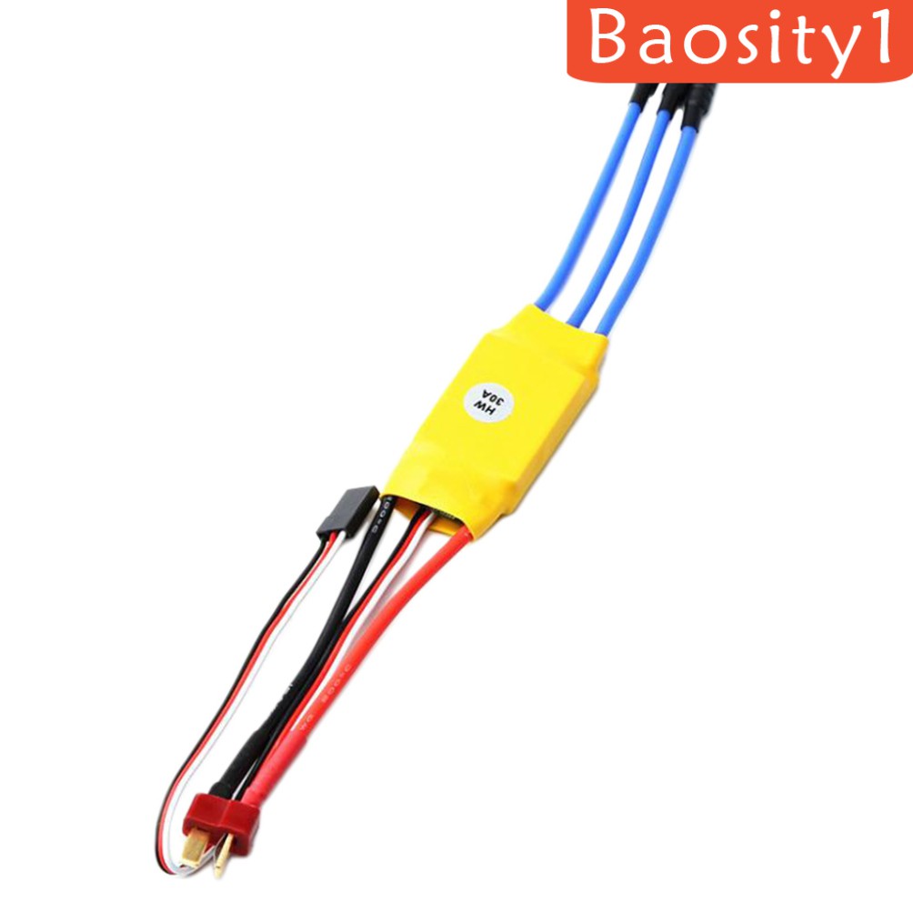 Bộ Điều Tốc Trái Chuối 30A ESC Với Giắc Cắm Chữ T Và Đầu Nối 3.5mm Cho Máy Bay Điều Khiển Từ Xa
