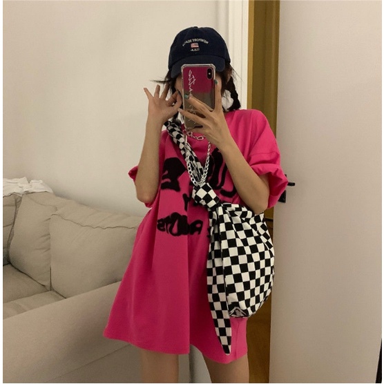 Túi tote đeo chéo nam nữ caro vải canvas phong cách ulzzang unisex đi học đi chơi