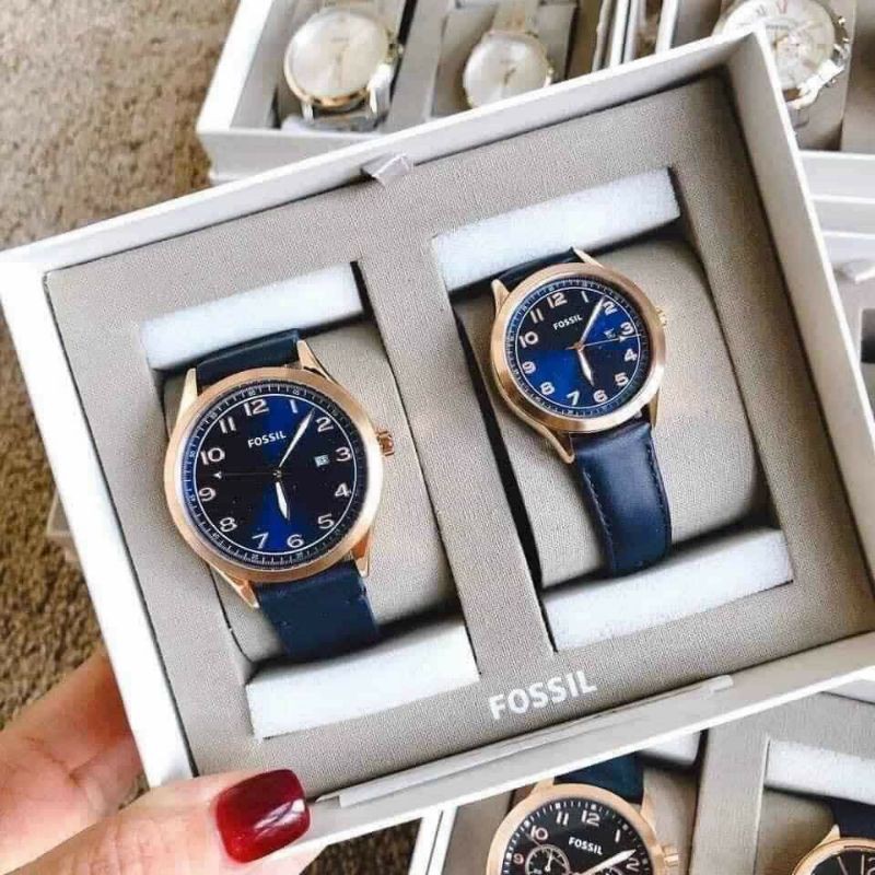 Đồng hồ đôi nam nữ Fossil BQ2470SET