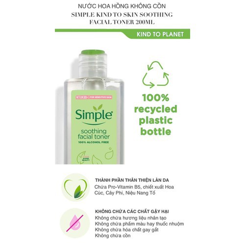 Nước Tẩy Trang Simple Micellar (200ml)