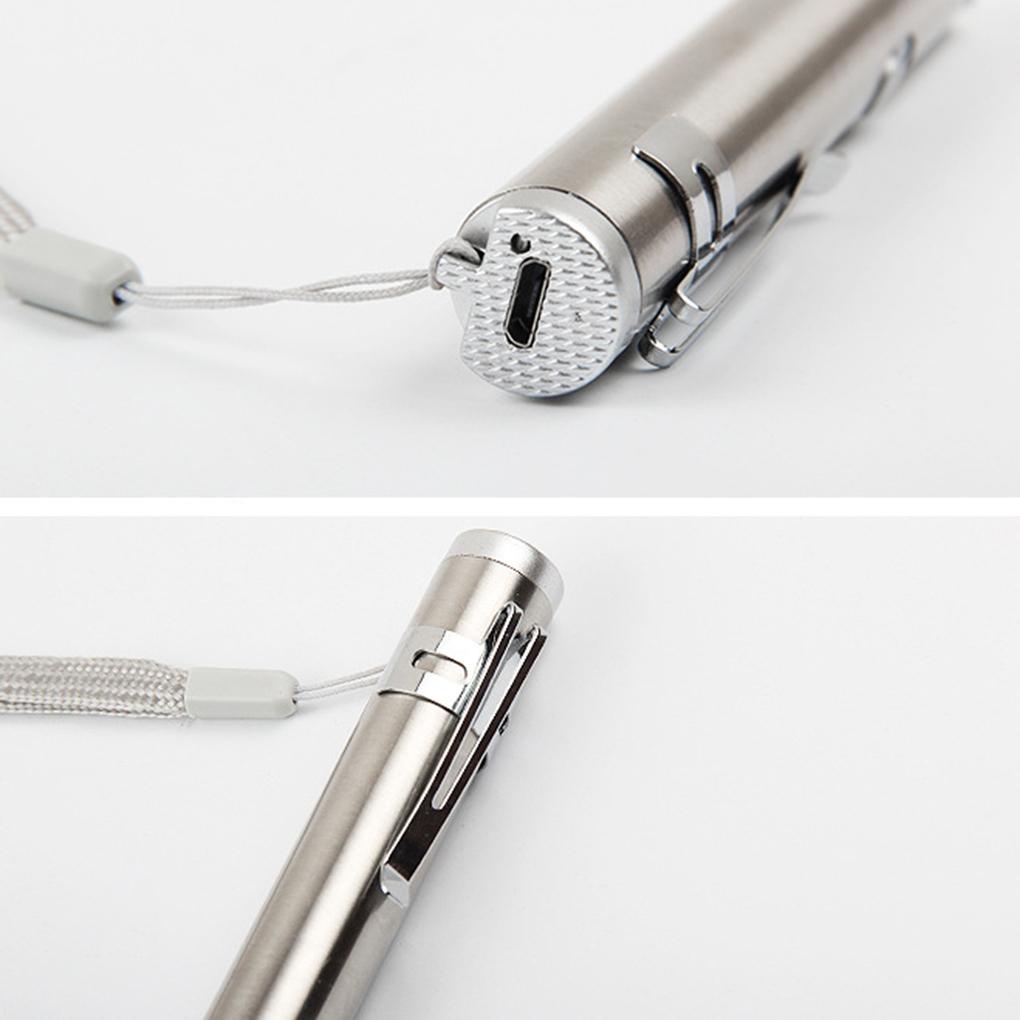 Đèn Pin LED UV Hình Cây Bút / Mặt Trăng Tròn Hồng Ngoại Sạc USB 3 Trong 1