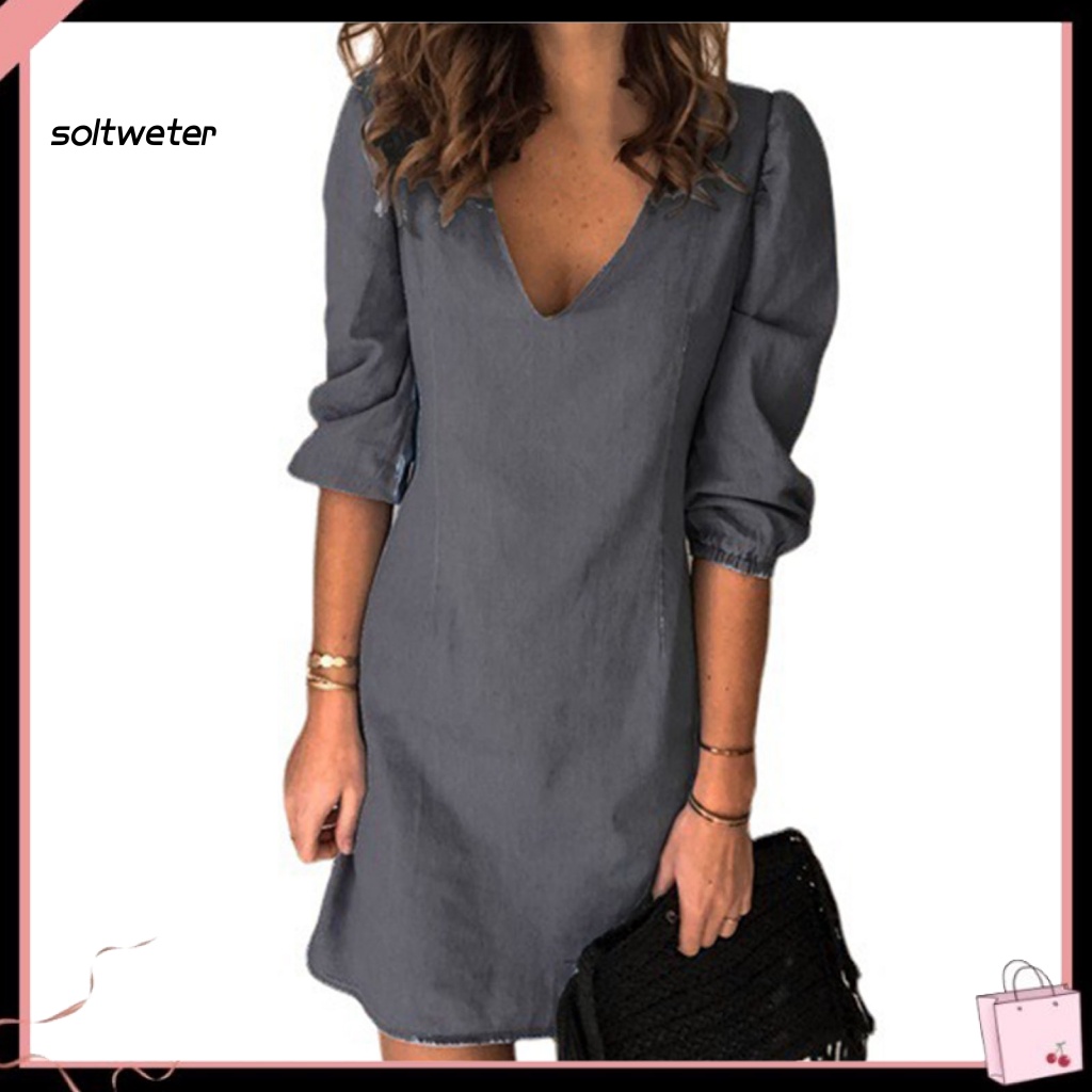 Đầm Dáng Rộng Thoáng Khí Thấm Hút Mồ Hôi Thời Trang Nữ