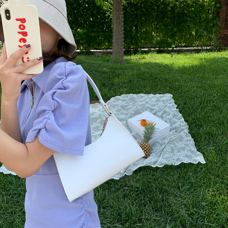 Túi xách màu trơn kiểu vuông sành điệu trẻ trung cho nữ