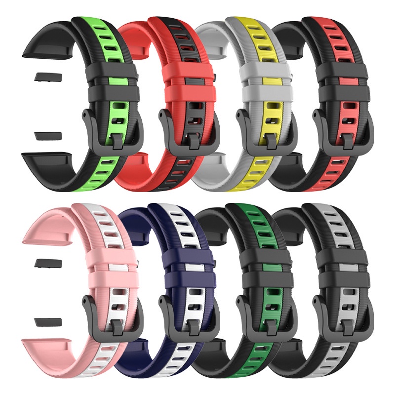 Dây Đeo Thay Thế Chất Liệu Silicon Màu Trơn Cho Huawei Band 6 6 pro Honor Band 6