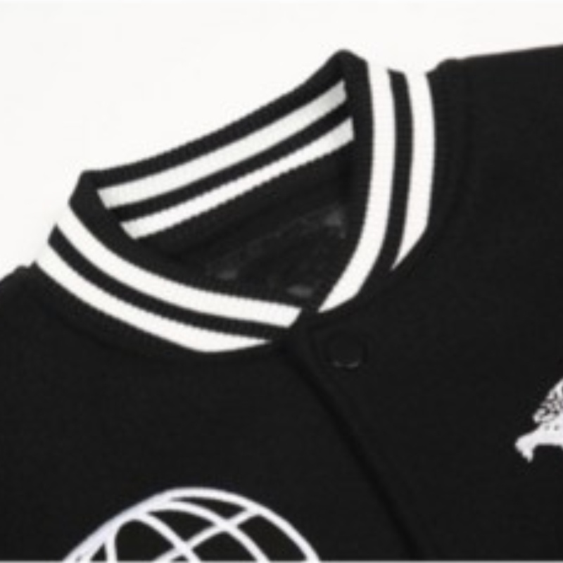 Áo Khoác Bóng Chày Họa Tiết Thêu Phong Cách Hàn Quốc Thời Trang Cho Nam