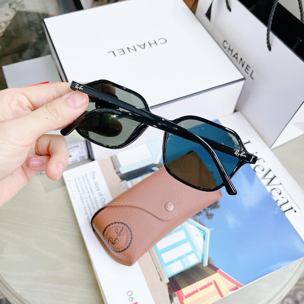Kính Mát Ray-ban RB2194 901/31 John Black mắt xanh đen viền đen