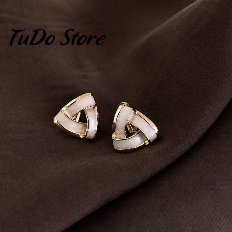 Bông tai, hoa tai nữ Hàn quốc mạ bạc 925 phong cách thời thượng HT2