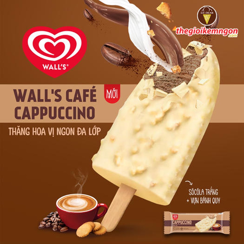 Kem cafe Wall's Cappuccino 55ML