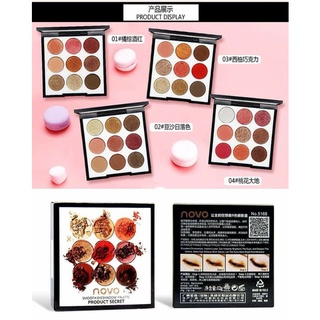 Phấn mắt NOVO SMOOTH EYESHADOW PALETTE đủ tone