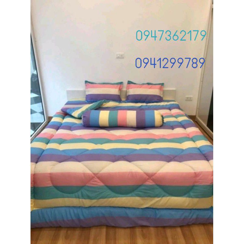 CHĂN Phao mùa đông cotton poly cao cấp có ruột bông dầy l chăn đông được chọn mầu