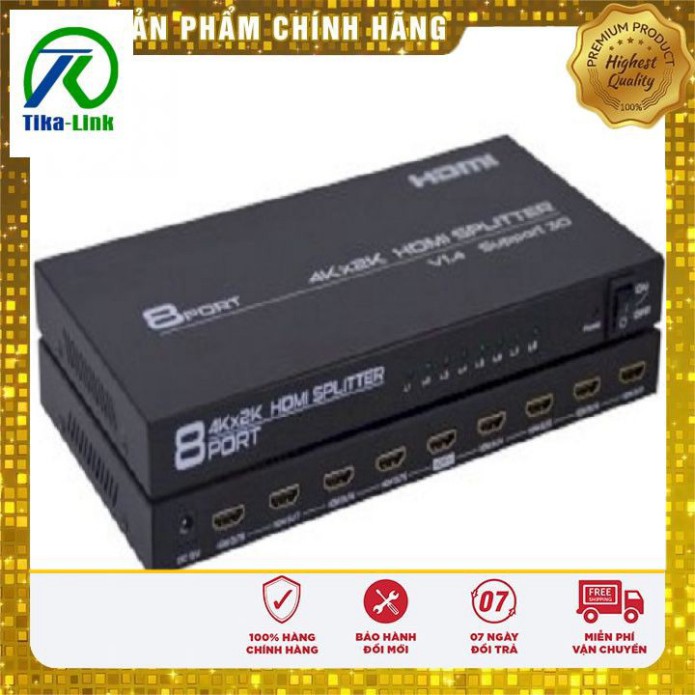 Bộ chia HDMI (Xả Kho) Bộ chia HDMI 1 ra 8 – HDMI Splitter 1x8 Full HD 1080 Gía Sỉ=Gía Lẻ