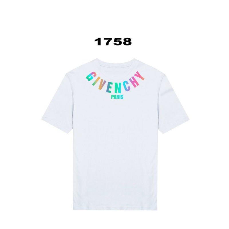 Áo thun in chữ phát sáng 7 màu vòng cổ siêu hot