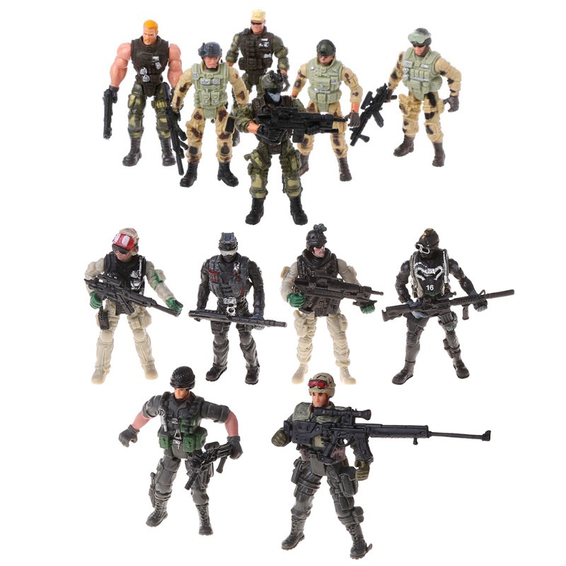 Set 6 Mô Hình Đồ Chơi Lính Quân Đội Cho Bé