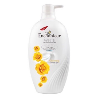 Sữa Tắm Trắng da Và Dưỡng Ẩm Có Hạt Charming Enchanteur 650g