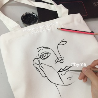 Túi tote vẽ theo yêu cầu (inbox tư vấn)