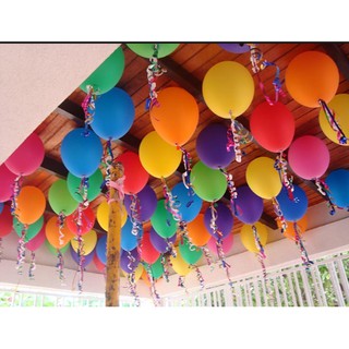 bong bóng tròn Thái Lan trơn 10"(25cm) bịch 25C set bong bóng trang trí sinh nhật phụ kiện trang trí sinh nhật happy