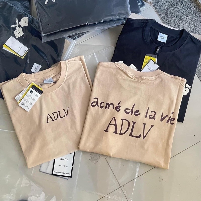 Áo thun nam nữ ADLV Glossy Basic Begie